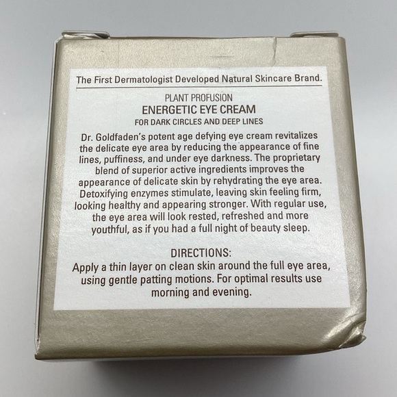 Goldfadden MD Plant Profusion Energetic Eye Cream - Brand New In Box - Picture 10 of 15